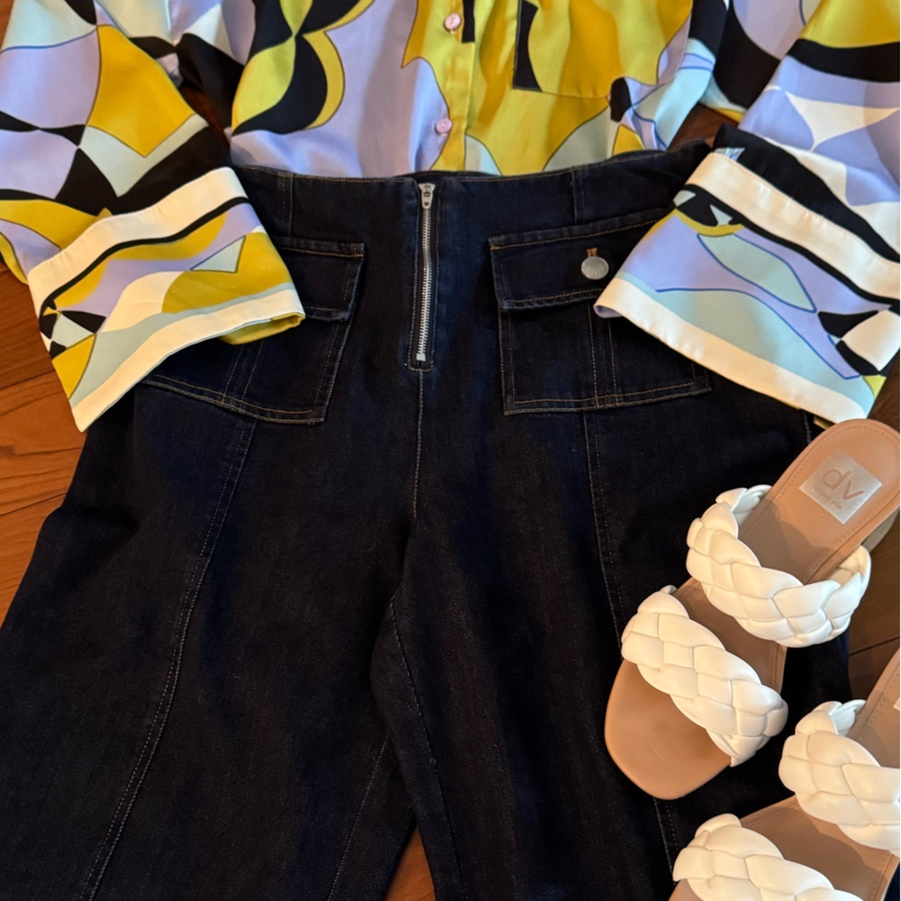 Avec Les Filles denim Wide Leg Pants from Nordstrom size 26 (fits like 6)